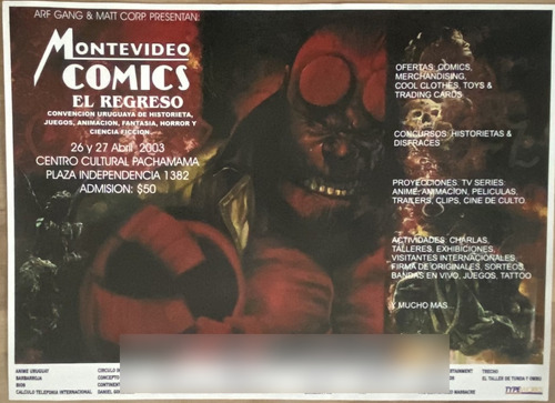 Lámina, Montevideo Comics El Regreso 2003 Poster, Cr8b1