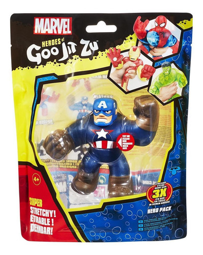 Imagen 2 de 5 de Figura Goojitzu Marvel Capitan America Plástico Bandai
