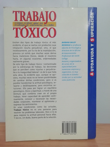 Trabajo Tóxico, Como Evitar Que Su Trabajo Le Envene La Vida (Usado)