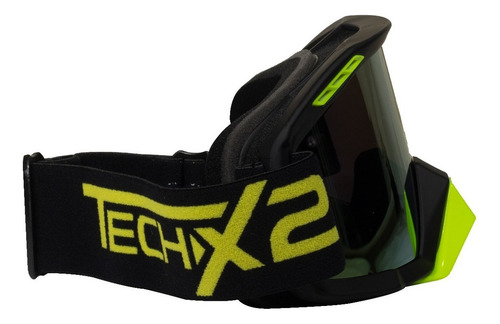 Goggles Gafas Techx2 Negro/amar Mica Transparente Armazón Negro