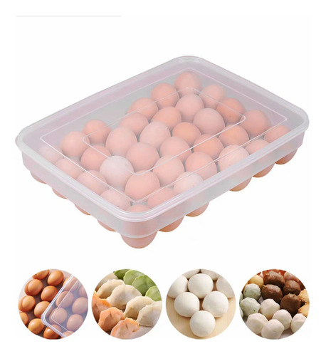 Caja De Almacenamiento De Plástico Para Huevos 34 Enrejado