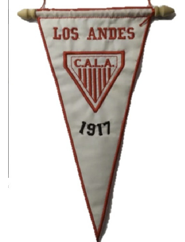 Banderín Bordado Club Cala Los Andes Regalo 26x14cm.x1