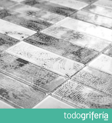 Malla De Vidrio Raft Gris 26.5x27.2 Pileta Baño Acuarela