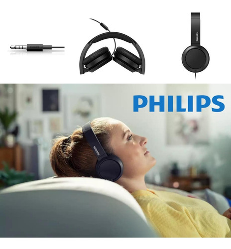 Imagen 2 de 2 de Auricular Con Microfono Philips Tah4105 On-ear Manos Libres