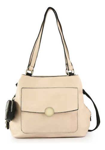 Cartera Dos Asas Mediana Bremen Beige