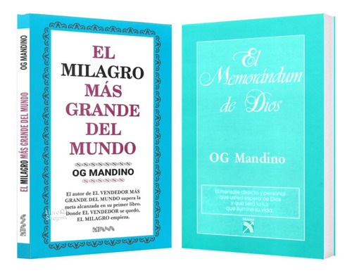 Milagro Más Grande Del Mundo + Memorándum De Dios Og Mandino