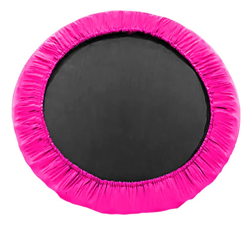 Trampolín Para Ejercicio Rosa 91 Cm Resortes Acero Plegable