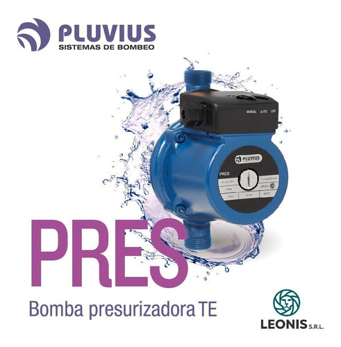 Imagen 5 de 9 de Bomba Presurizadora 100 W Automática 2 Baños Pluvius Pres100
