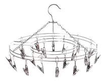 Comprar Tender Colgante De Acero Inoxidable Percha Medias 20 Broches