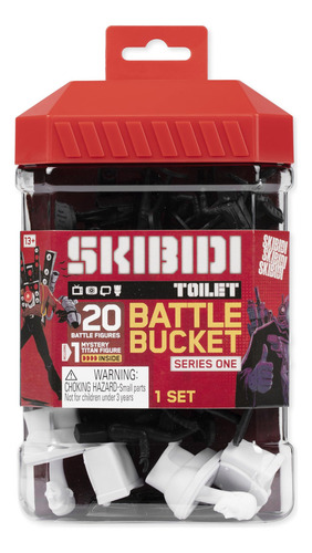 Cubo De Batalla Skibidi Toilet Bonkers Toys 20 Figuras
