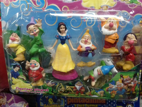 Kit Branca De Neve E Os Sete Anões Boneco Bolo Festa Princes