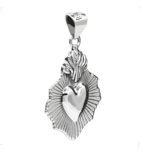 Imagen 2 de 10 de Dije De Plata Ley .925 Corazón Milagrito Mexicano Agálea