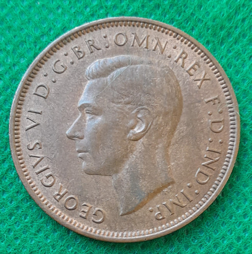 Moneda De One Penny, Reino Unido, Año 1948, Estado Vf 