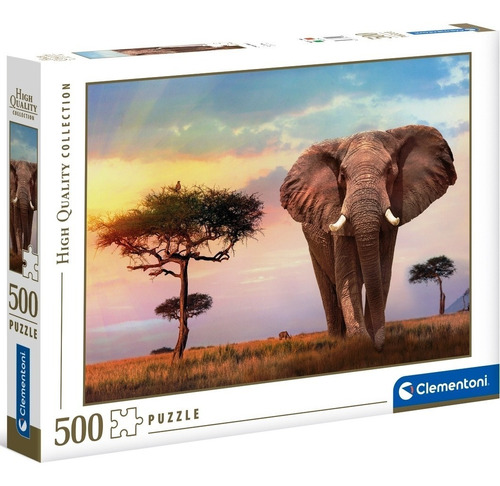 Puzzle 500 Piezas Clementoni - Elefante Africa