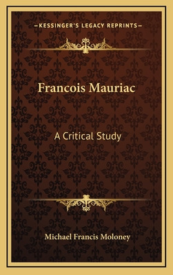 Libro Francois Mauriac: A Critical Study - Moloney, Micha...