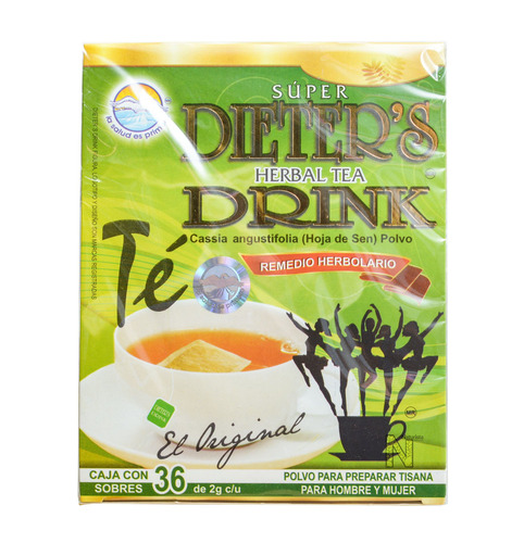Imagen 3 de 3 de Té Super Dieters Drink (hoja De Sen) 36 Sobres De 2g C/u La Salud Es Primero