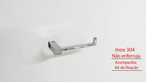 Imagem 6 de 6 de Kit Conjunto Acessórios Banheiro Metais Inox - Linha Ilhéus
