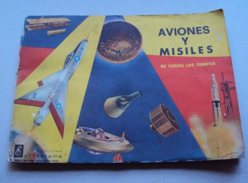 #f Antiguo Album De Figuritas - Aviones Y Misiles Completo!!