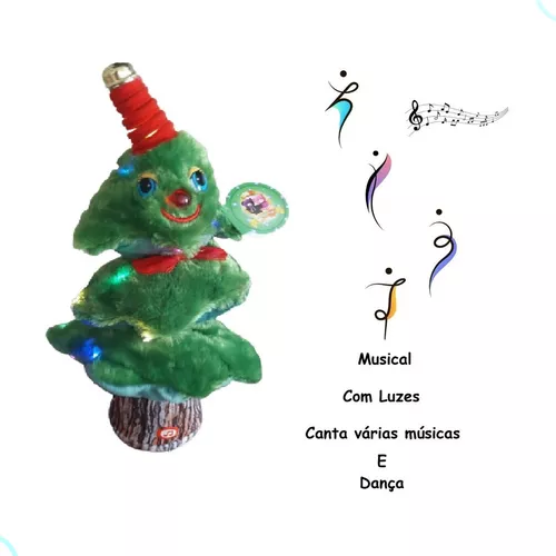 Chapeu Musical Natal Gorro Dancante Canta Dança Dingo Bell