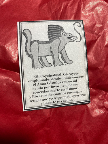 Amuleto Esotérico Atrae Dinero Piedra Coyote Sintetico