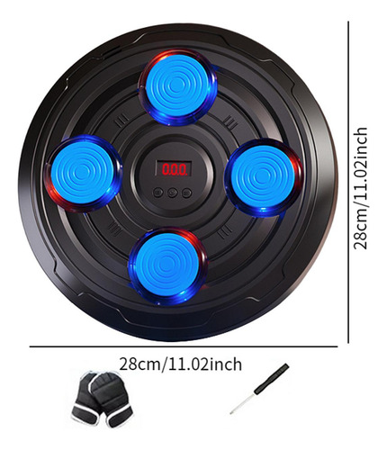 Máquina De Boxeo Musical Para Niños, Azul 4 Objetivo