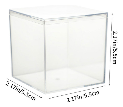 Caja De Almacenamiento De Acrílico Transparente Con Tapa De