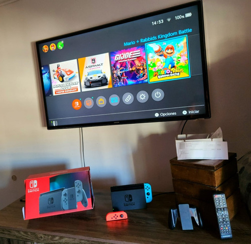 Nintendo Switch 96 Gb - Samsung 46 - Caja Y Boleta - Juegos 