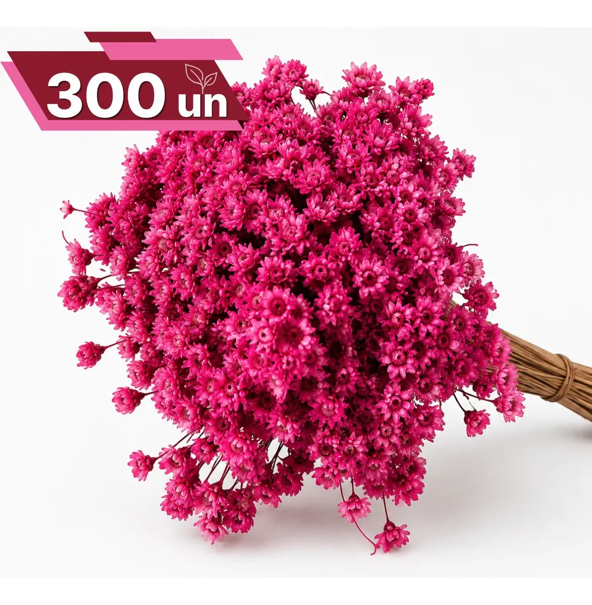 Flor Sempre Viva Desidratada C/300un Mini Cerejeira Flores Rosa