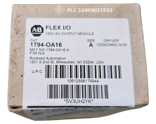Allen Bradley Modulo De Salidas De 120vac Flex I/o 1794-oa16
