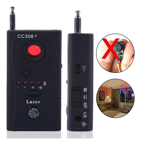 Localizador E Detector Cc308 De Câmeras E Escutas Espiã