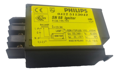 Ignitor Sodio 100w-600w 220v-240v Marca Philips