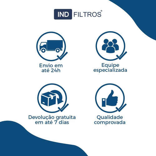 Filtro Bag De Inox Aço 304 - 7x17 - Vazão 18.000 Litros/hora