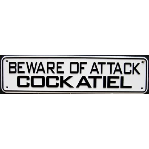 Señal De  Cuidado Cockatiel De Ataque .