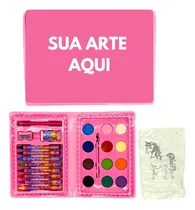 Comprar Kit 05 Lembrancinhas Maletas De Pintura Personalizadas 24pçs