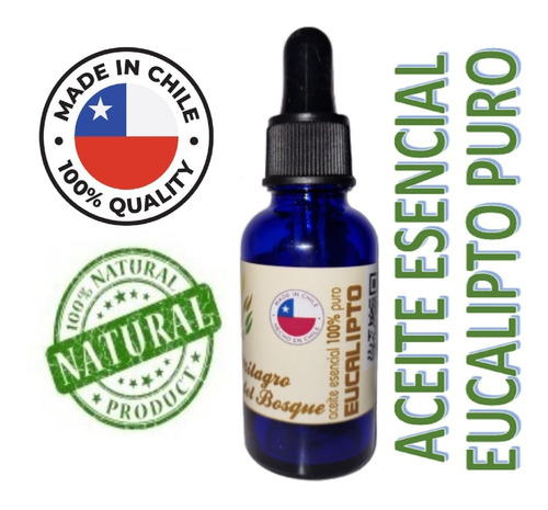 Esencia Eucalipto 100% Pura Para Sauna 30 Ml Somos Productor