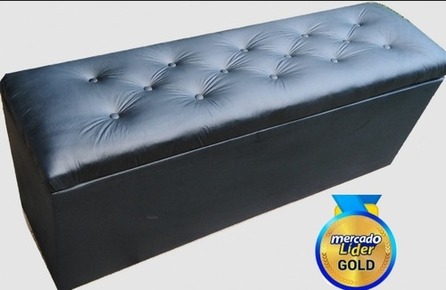 Baul Baules Puff Banco Tapizado Simil Cuero De Sommier