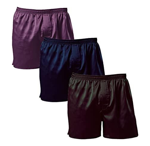 Paquete De 3 Boxer De Seda Para Hombre Admireme Con