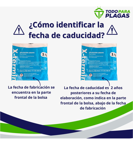 Imagen 5 de 8 de Mata Cucarachas Hormigas Chinches En Polvo X-termín 1 Kg