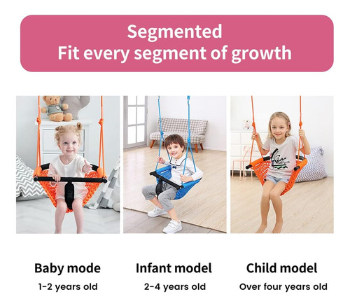 Columpio Para Niños Pequeños 2 En 1. Asiento De Columpio Par