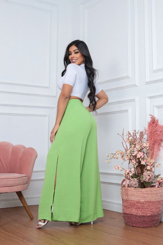 Calça Pantalona Plus Size Maravilhosa