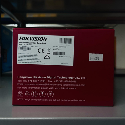 Leitor Facial Digital Hikvision Ds-k1t343mwx Wi-fi Terminal