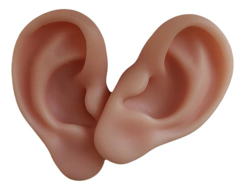 Modelo de par de orejas, imitación de silicona real altamente simulada