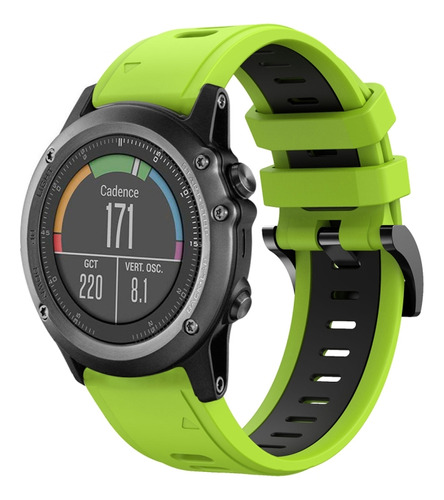 Two-color Silicone Watch Band For Garmin Fenix 3 Sapphire