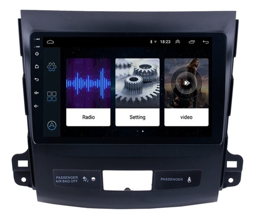 Radio Android 10.1 Mitsubishi Outlander 2006-2011 +camara