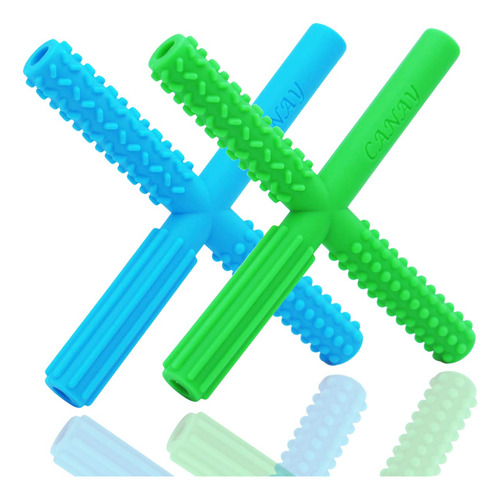 X Hollow Chew Tubes Juguetes Sensoriales De Masticación Par