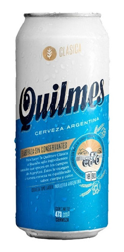 Cerveza Quilmes Lata 473 Ml Pack X6 - Full 7x24