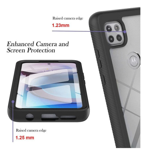 Capa Ace 3 Em 1 Robusta Para Motorola Moto One 5g C1872