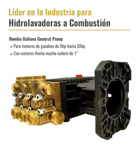 Bomba Italiana Para Hidrolavadora De Gasolina 9-20 Hp