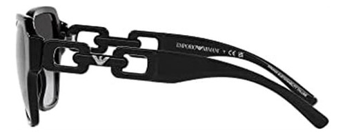 Gafas de sol Emporio Armani EA4202F de tamaño estándar con montura negra y lente gris