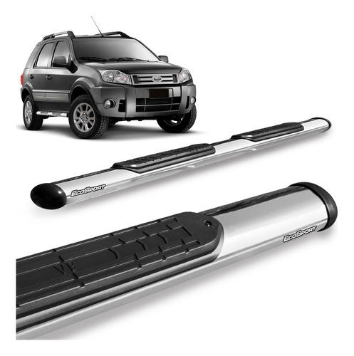 Estribo Lateral Ecosport 2007 2008 2009 2010 11 Oval Cromado